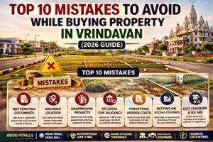 Top 10 Mistakes to Avoid While Buying Property in Vrindavan (2026 Guide)