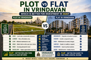Plot vs Flat in Vrindavan – Which is Better for Investment in 2026?