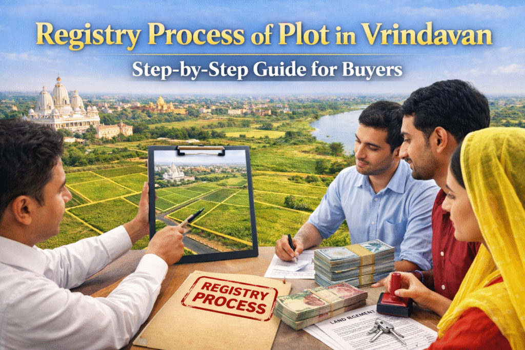 registry process of plot in vrindavan step by step