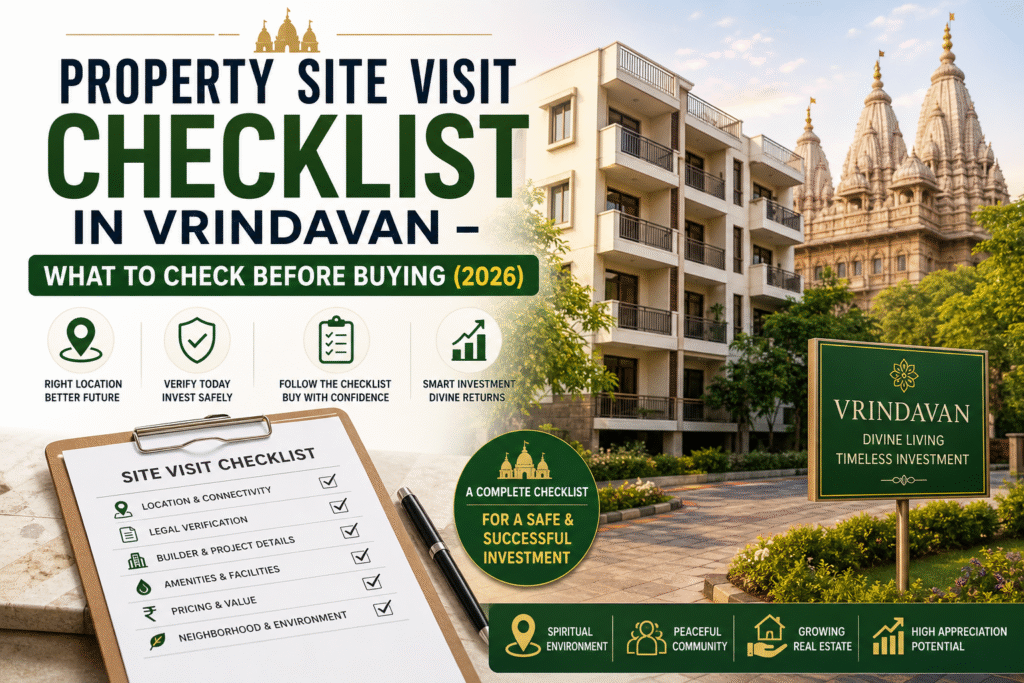 property site visit checklist vrindavan guide