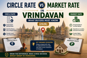 Circle Rate vs Market Rate in Vrindavan – What Buyers Must Know (2026)