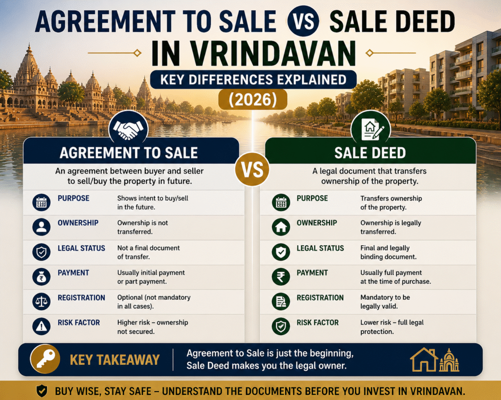 agreement to sale vs sale deed vrindavan guide