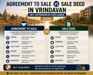 Agreement to Sale vs Sale Deed in Vrindavan – Key Differences Explained (2026)