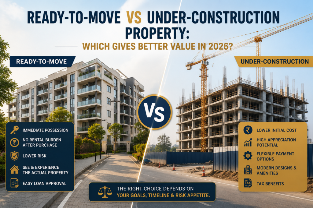 ready to move vs under construction property buyer guide 2026