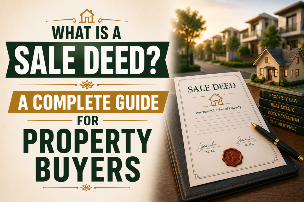 sale deed meaning and importance in property purchase