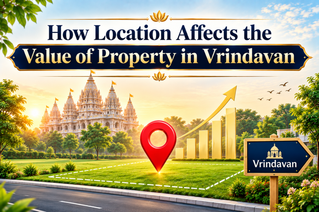 location factors affecting property value in Vrindavan