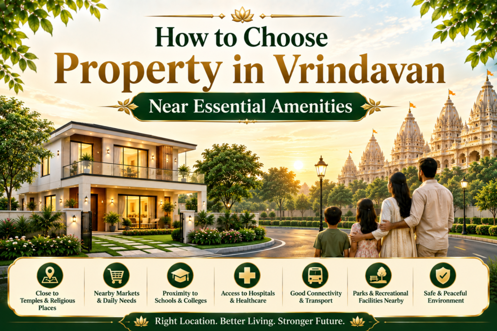 residential property in Vrindavan near essential amenities and facilities