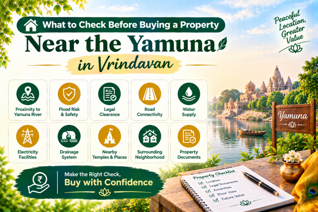 Property near Yamuna in Vrindavan