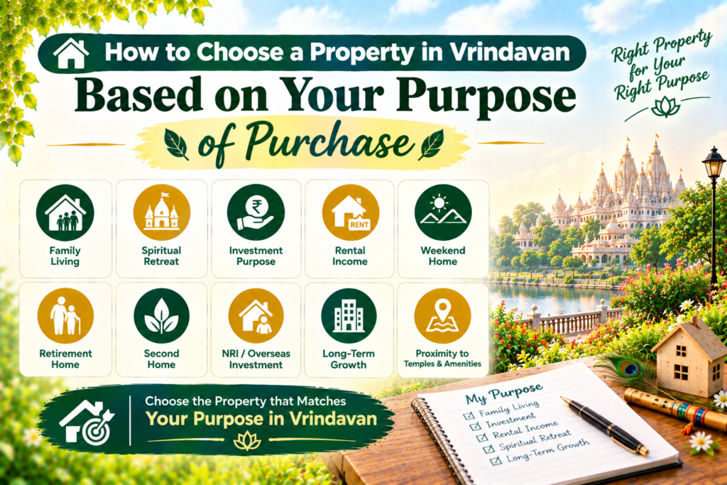 Property in Vrindavan for different purposes