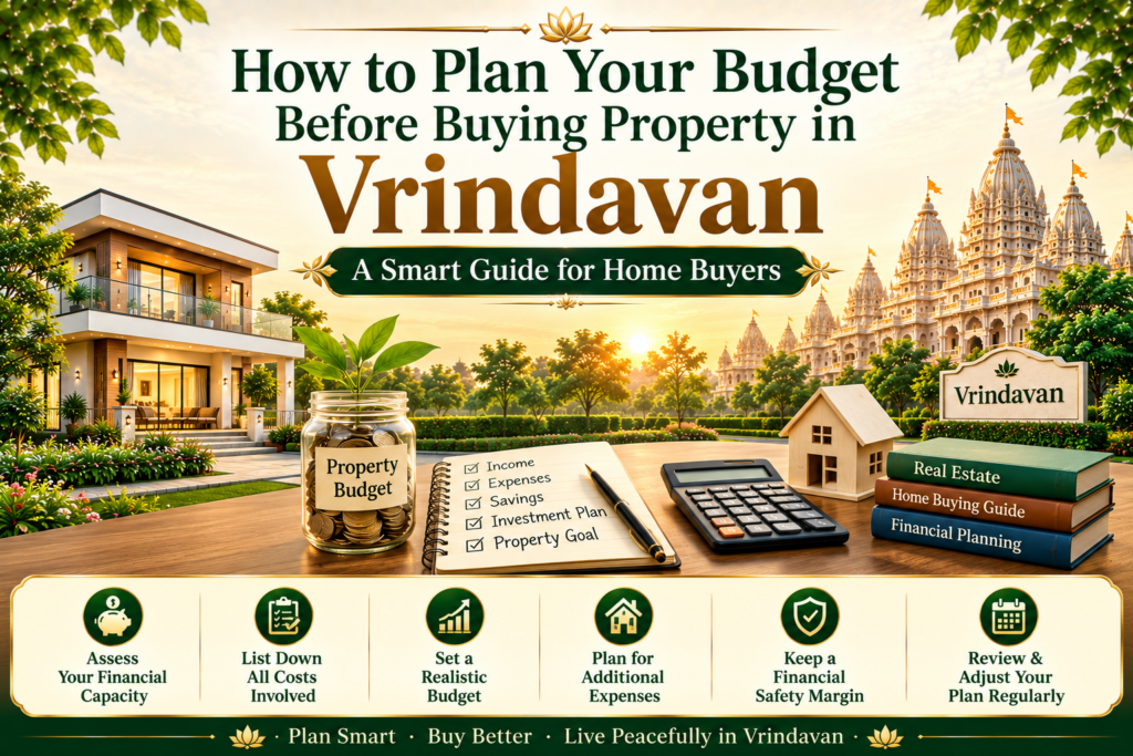 planning a budget before buying property in Vrindavan