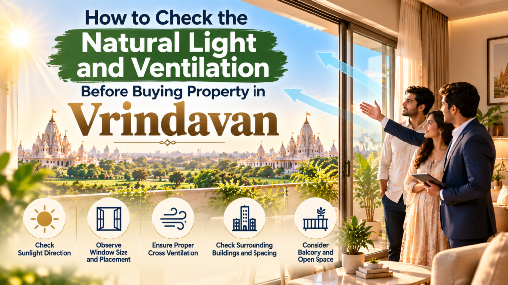 Natural light and ventilation in residential property in Vrindavan