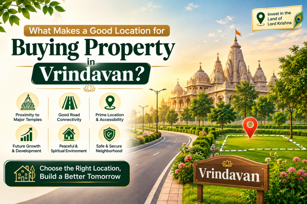 Good location for buying property in Vrindavan