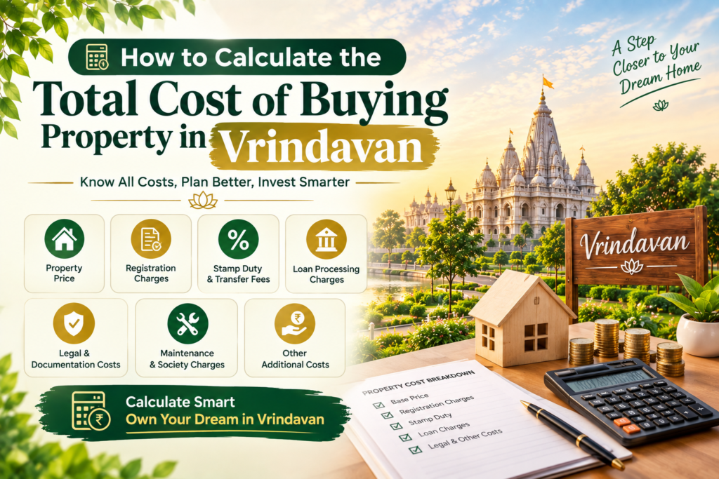Total cost of buying property in Vrindavan