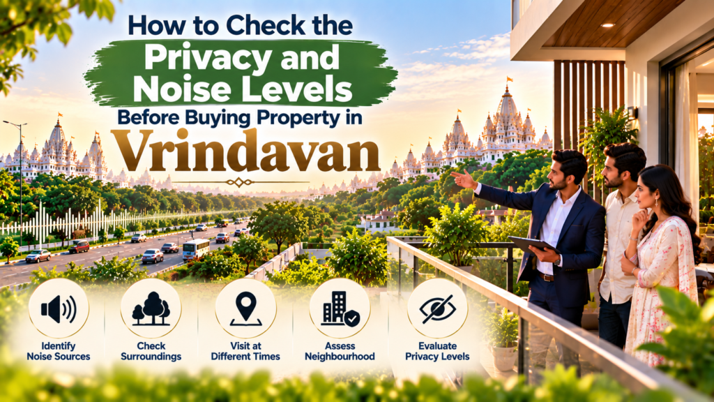 Residential property in Vrindavan with a peaceful and private surrounding